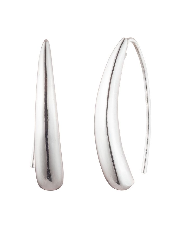 Ralph Lauren Lauren Lauren  Threader Drop Earrings In Silver