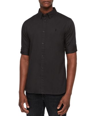 allsaints redondo half sleeve shirt