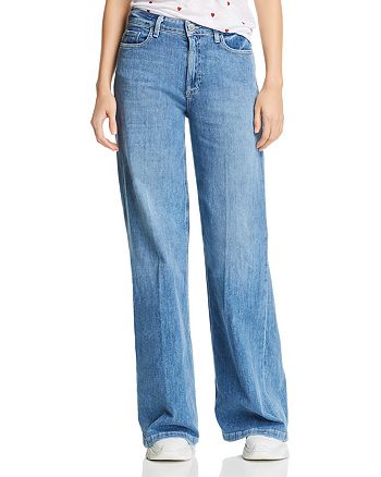 PAIGE Sutton Wide-Leg Jeans in Amor - 100% Exclusive | Bloomingdale's