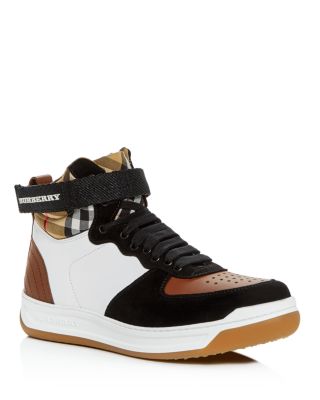 burberry vintage check high top sneaker