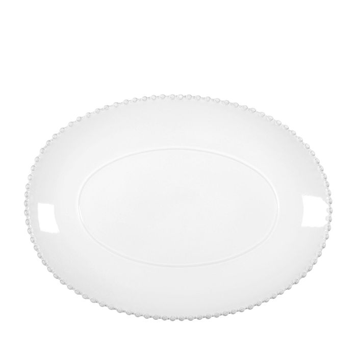 White Pearl 15.75 Oval Platter