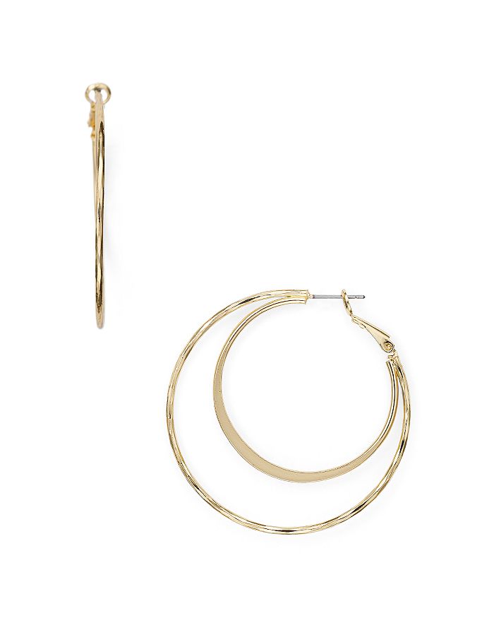 Aqua Double Hoop Earrings - 100% Exclusive In Gold