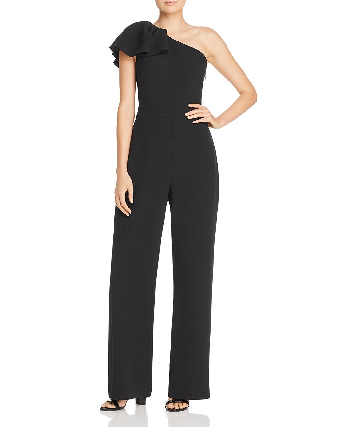 Eliza j one shoulder ruffle shop jumpsuit