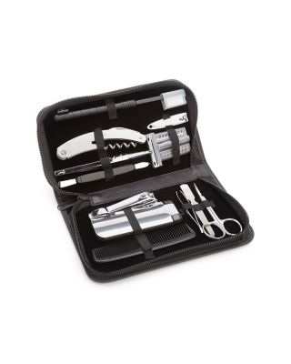 Leather Travel & Grooming Toiletry Kit
