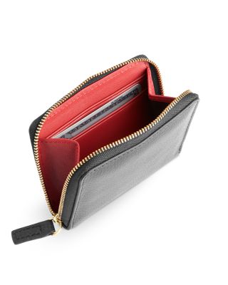 Leather Zip-Around Card Case