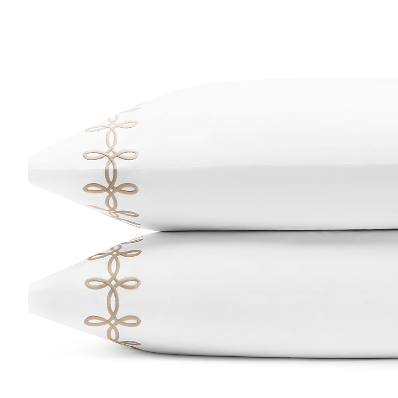 Matouk Gordian Knot Percale King Pillowcase, Pair In Truffle