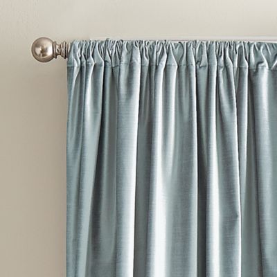 Modern Knotted Velvet 96" x 50" Window Panel, Pair