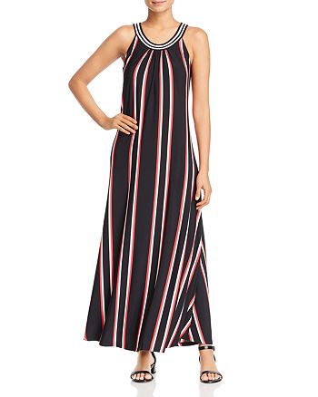 Calvin Klein Striped Maxi Dress | Bloomingdale's