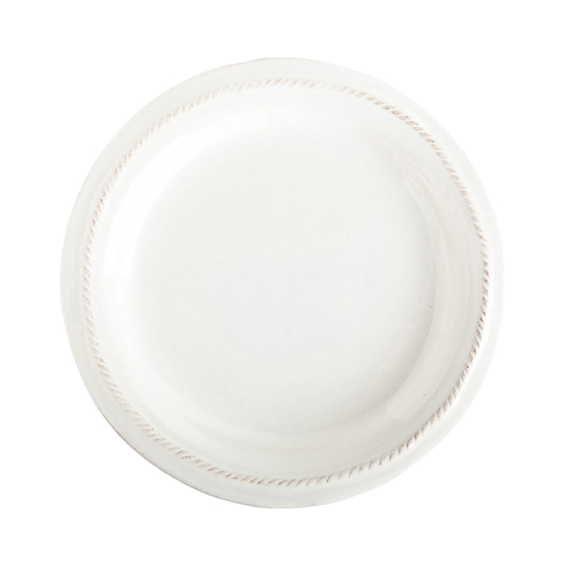 Juliska Berry & Thread Side Cocktail Plate - Whitewash In Whitewash
