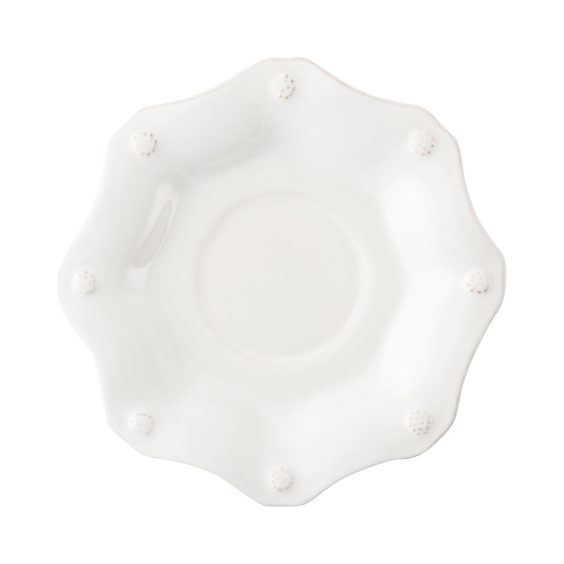 Juliska Berry & Thread Scallop Saucer - Whitewash In Whitewash