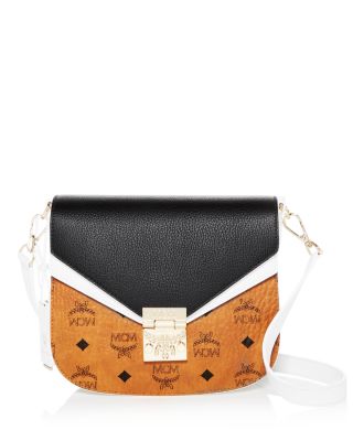 MCM Patricia Visetos Small Color Block Leather Crossbody Bloomingdale s