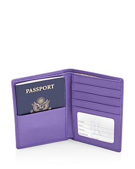 ROYCE New York - Leather RFID-Blocking Passport Case & Wallet
