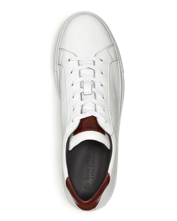 Shop To Boot New York Men's Knox Leather Low-top Sneakers In White