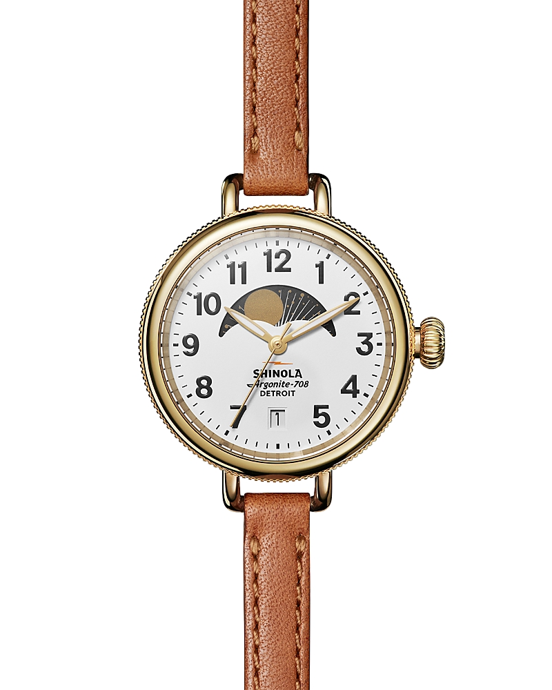 Shinola The Birdy Moon Phase Watch, 34mm