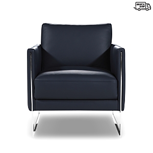 Giuseppe Nicoletti Coco Leather Chair - 100% Exclusive In Bull 359 Visone/polished Stainless Steel