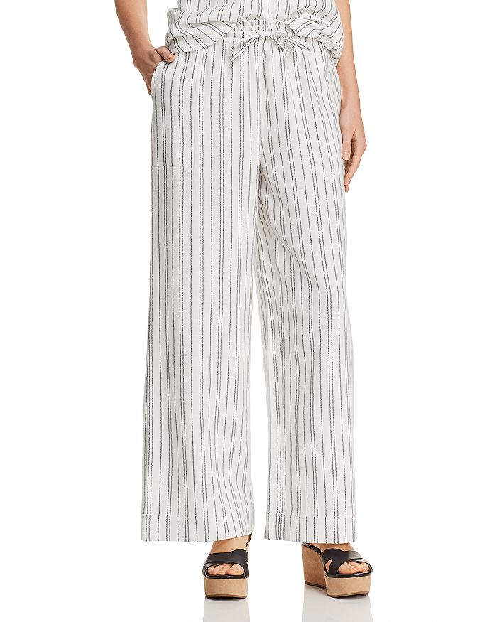 AQUA Chalk Stripe Wide-Leg Pants - 100% Exclusive | Bloomingdale's