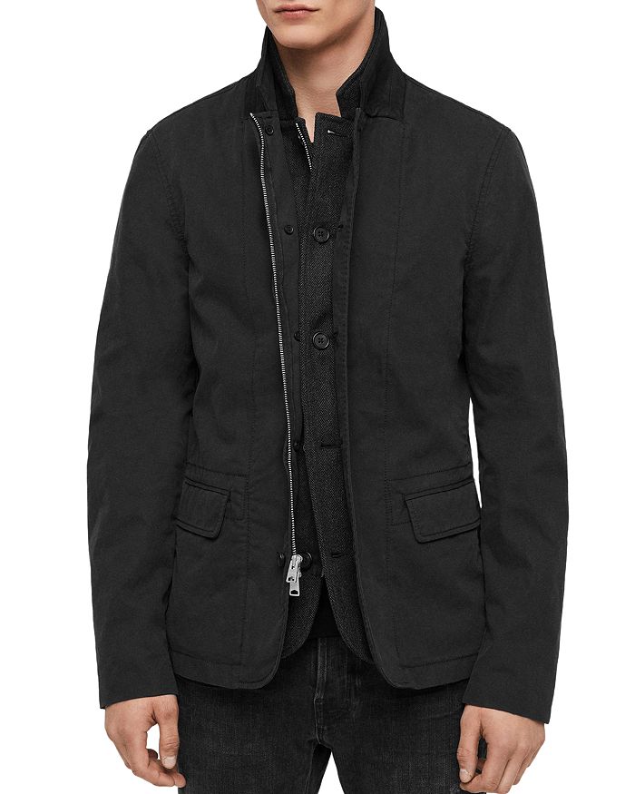 ALLSAINTS Eston Layered Look Regular Fit Blazer Bloomingdale s