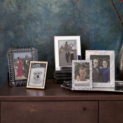 Amira Double-Bead Sterling Silver Frame