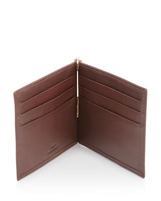 Leather RFID-Blocking Money Clip Wallet