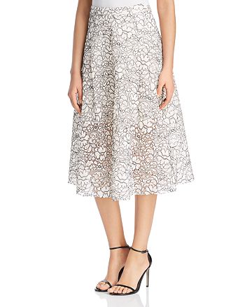Three Dots Lace Midi Skirt | Bloomingdale's