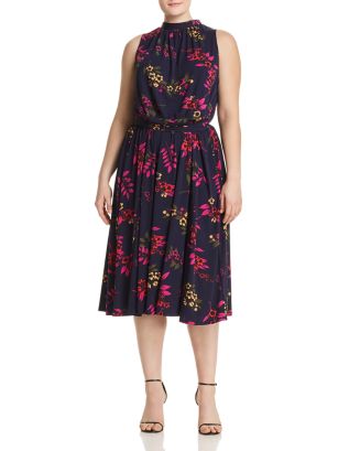 Leota Plus Mindy Shirred Floral Print Dress | Bloomingdale's