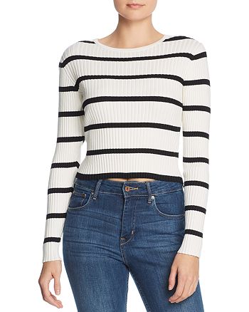 Lost and Wander Lost + Wander Joanna Striped Cutout Top | Bloomingdale's