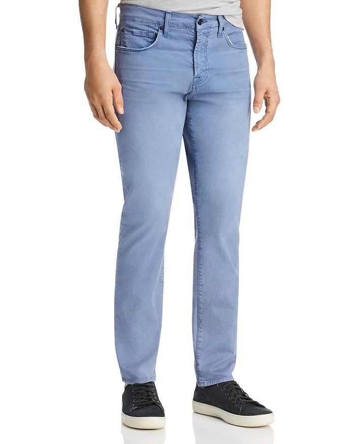 7 For All Mankind Adrien Tapered Fit Jeans In French Blue