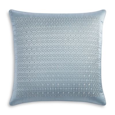 Hudson Park Collection Embroidered Geo Sham – Decorative Pillowcase, New With Tags