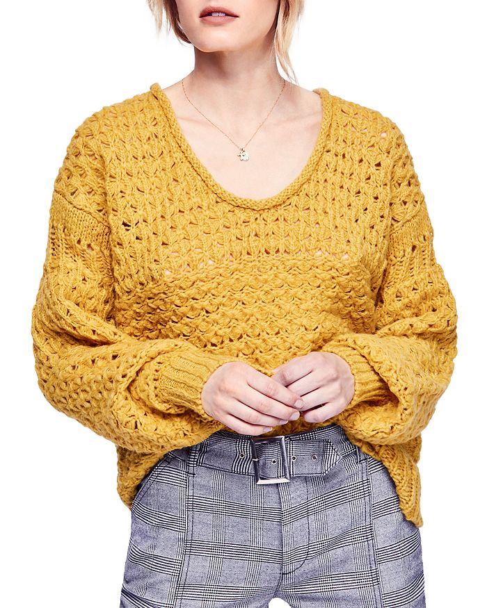 Free people crashing waves on sale sweater