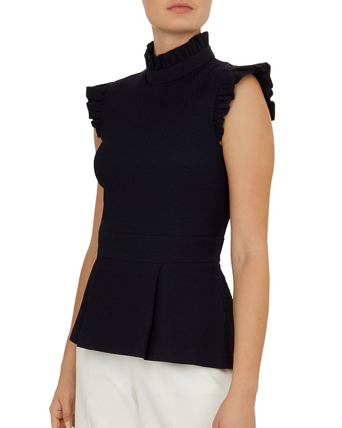 Ted baker ruffle shop neck top