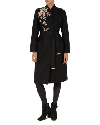 Ted baker embroidered coat on sale