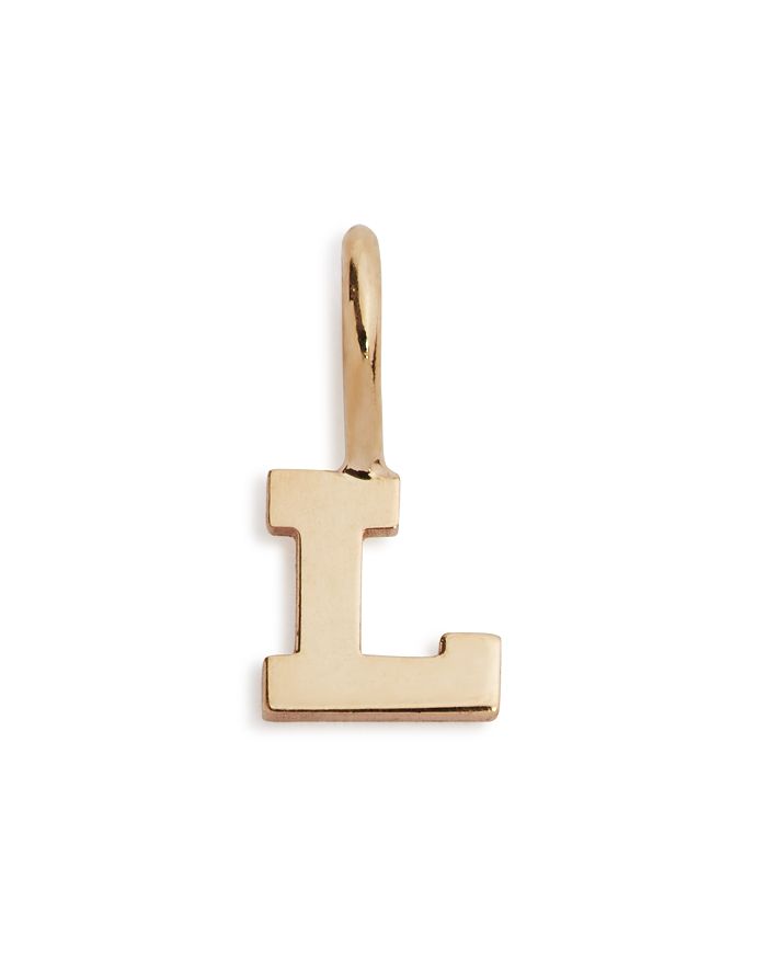Zoë Chicco 14k Yellow Gold Initial Charm In L/gold