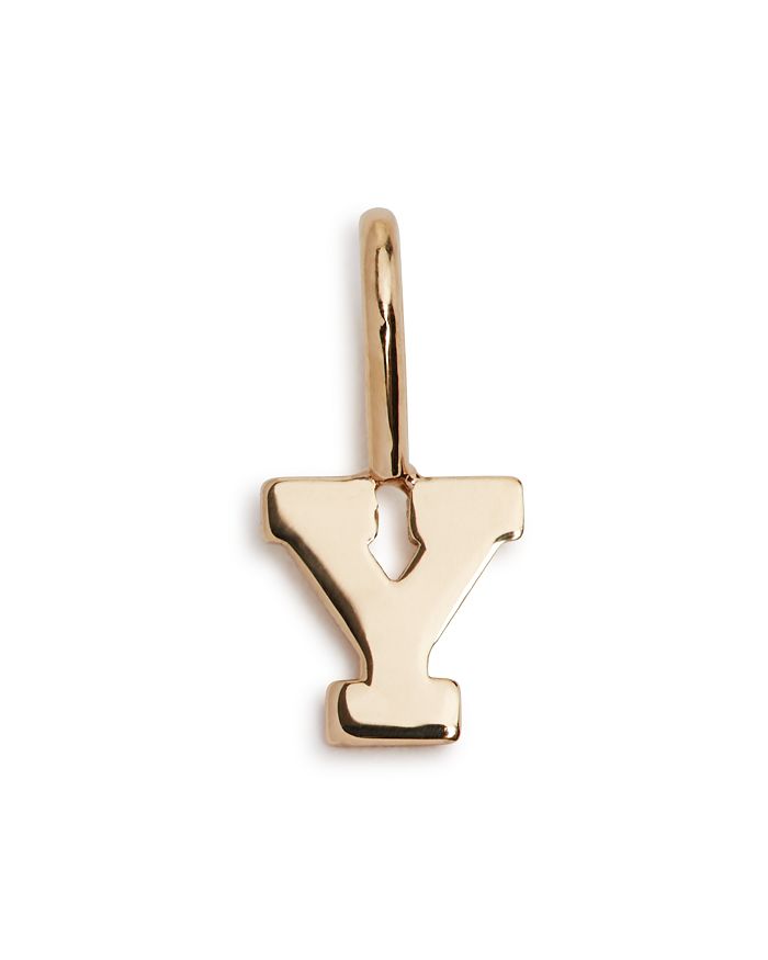 Zoë Chicco 14k Yellow Gold Initial Charm In Y/gold