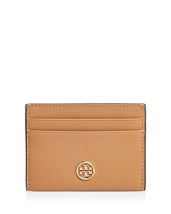 Tory Burch Robinson Leather Card Case | Bloomingdale's