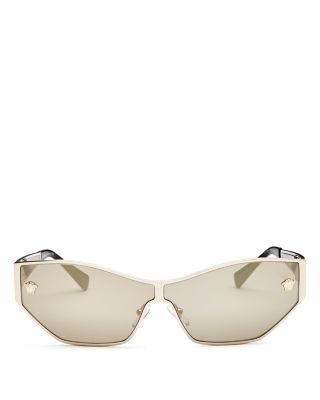 versace mirrored shield sunglasses