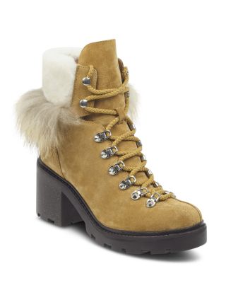 Naia Round Toe Suede Hiker Boots 