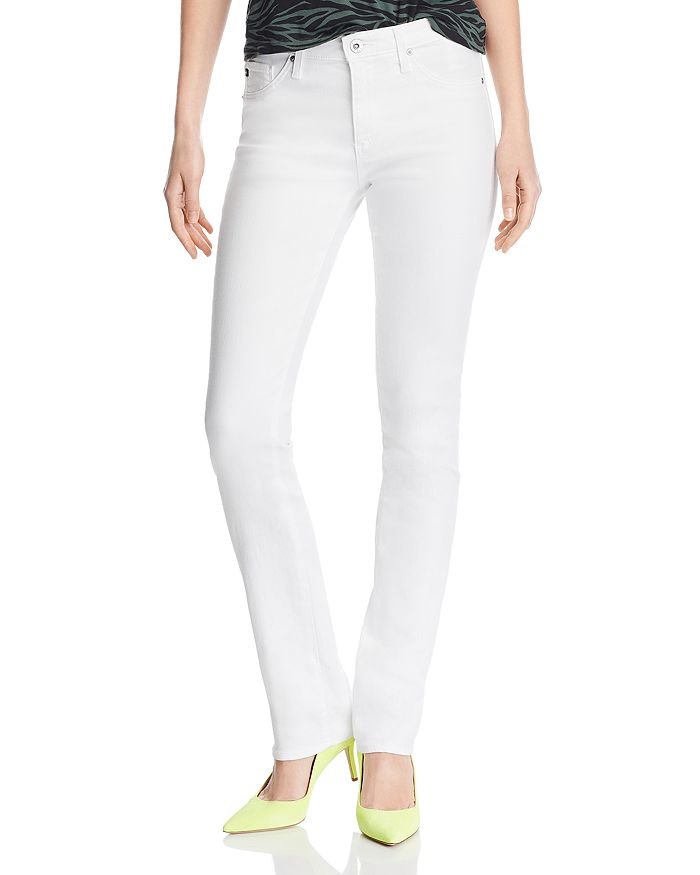 AG HARPER ESSENTIAL STRAIGHT JEANS IN WHITE,SSW1616