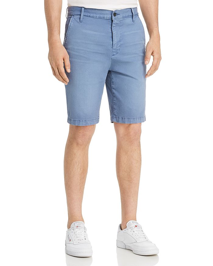 7 For All Mankind Slim Fit Chino Shorts In French Blue