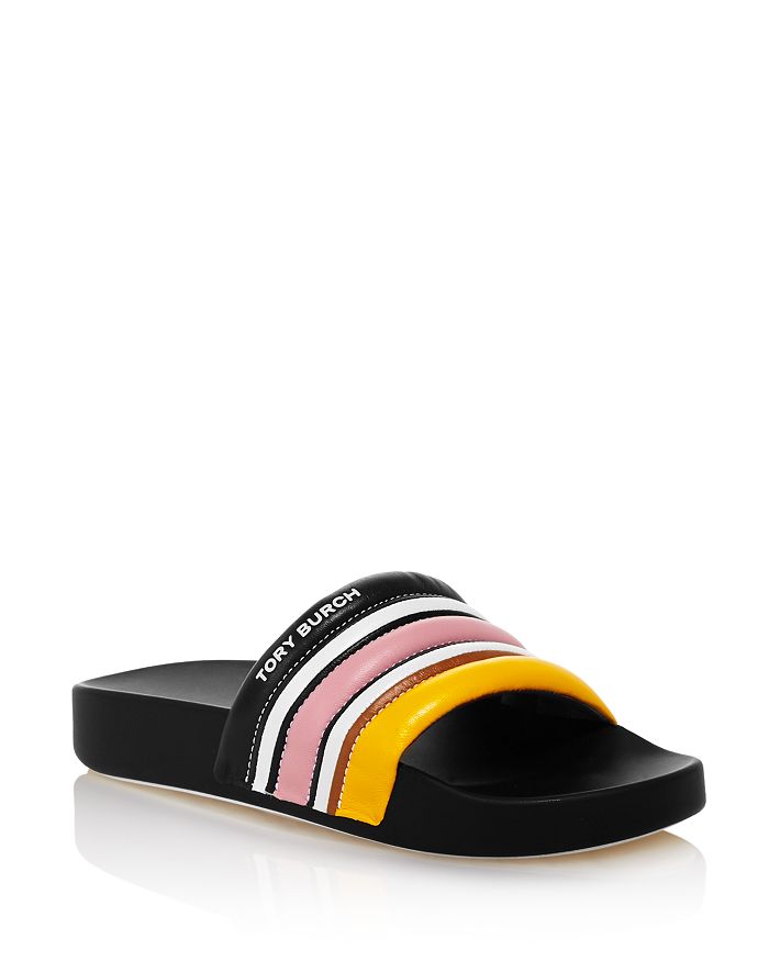 Tory burch outlet striped slide