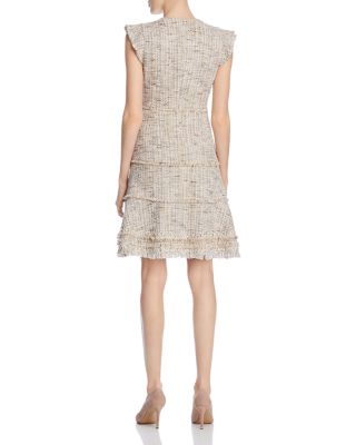 chinese dress ladies Lace Applique Midi Dress  Elie Tahari
