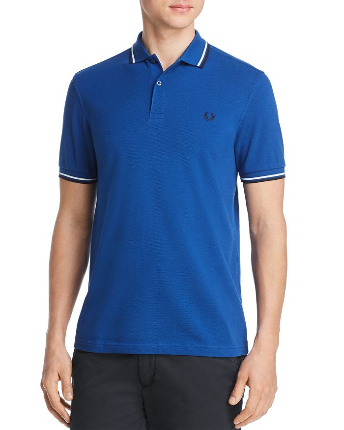 FRED PERRY Twin Tipped Slim Fit Polo,M3600