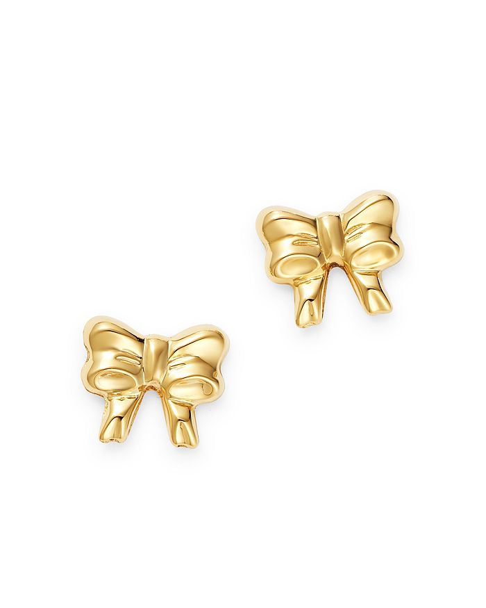Moon & Meadow 14k Yellow Gold Bow Stud Earrings - 100% Exclusive