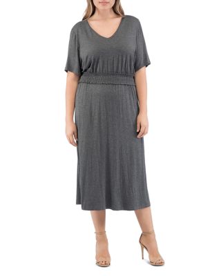 B Collection By Bobeau Curvy Simone Smocked Midi Dress | Bloomingdale's