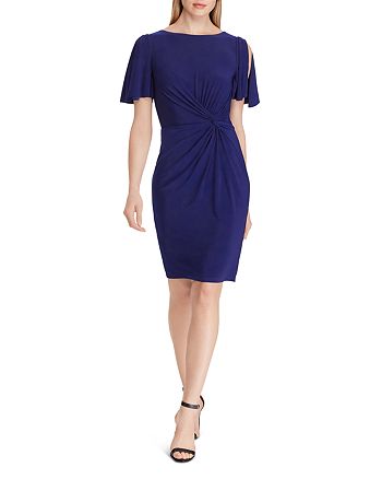 Ralph Lauren Twist-Front Jersey Dress | Bloomingdale's