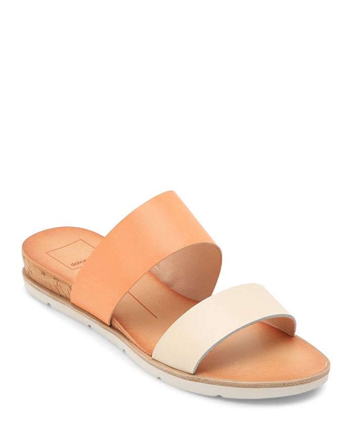 Dolce Vita Women's Vala Slide Sandals In Ivory Leather