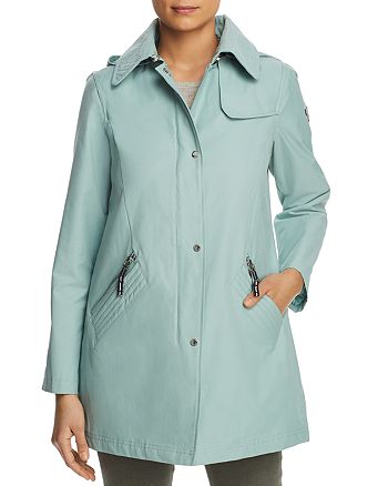 VINCE CAMUTO Hooded Raincoat | Bloomingdale's