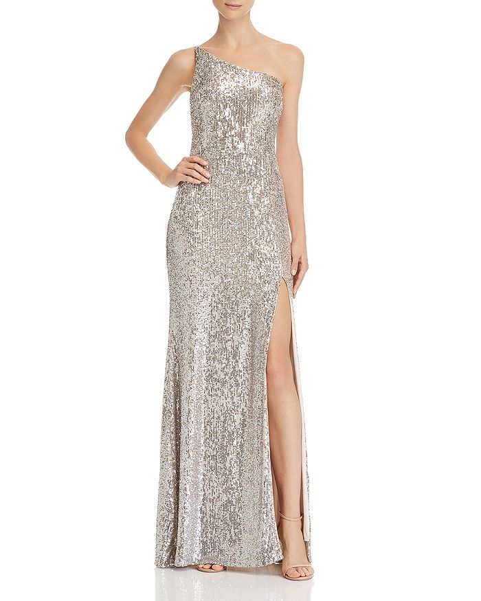 Avery g shop one shoulder gown