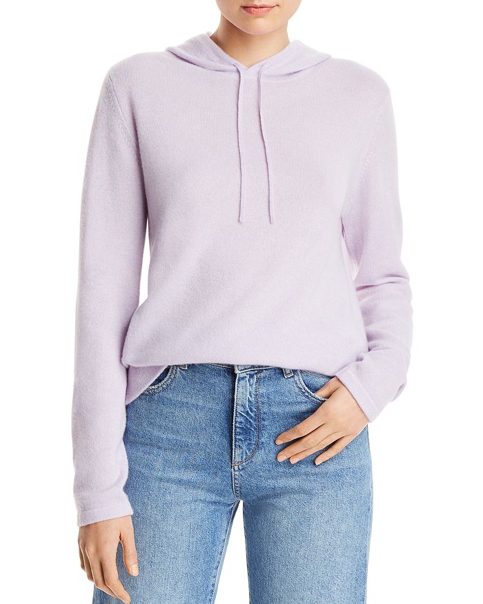 Naadam Hooded Cashmere Sweater In Ice Purple | ModeSens