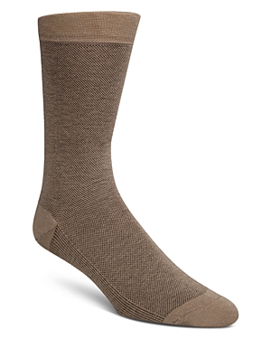 Cole Haan Pique Textured Dress Socks In Dune