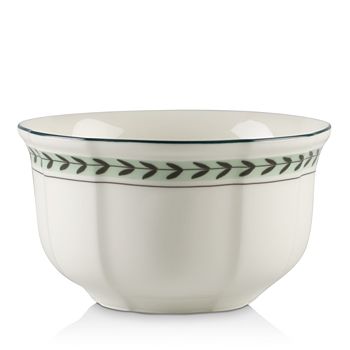 Blanc/Vert Porcelaine Premium Villeroy & Boch French Garden Green Line Plat ovale 37 cm